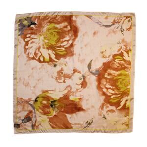 Vince Camuto Blooming Tropics 100% Silk 36" Square Scarf #VC2570